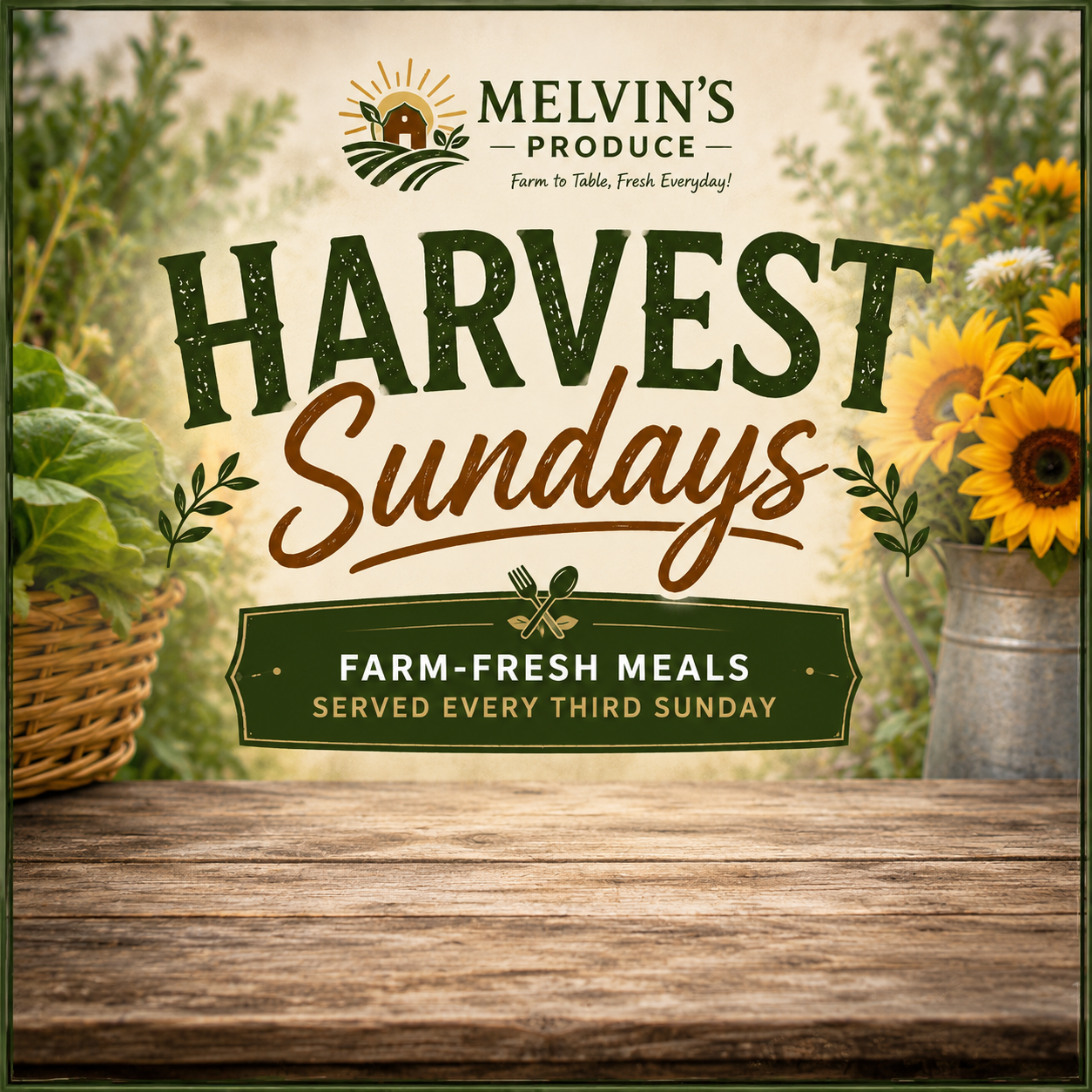 Harvest Sundays